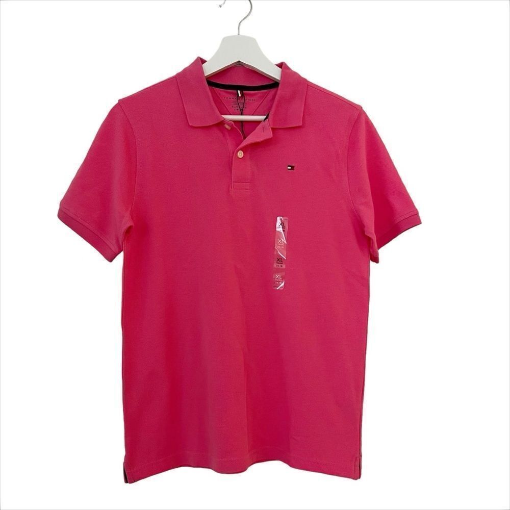 Tommy Hilfiger Big Boys Stretch Ivy Knit Polo Shirt size XL (boys) NWT
